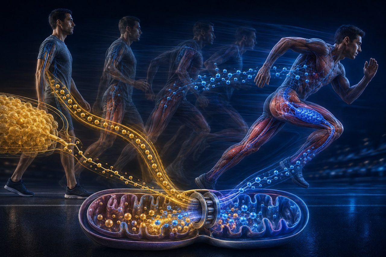 Walking on fat, sprinting on glycogen — the fuel mix shifts with the work.